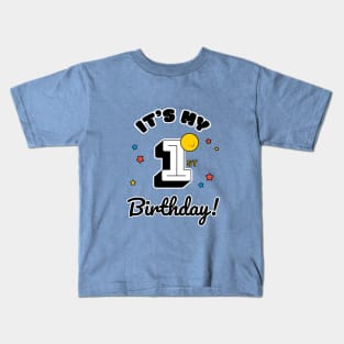 One Year Old Birthday - Happy Birthday - Birthday Party Kids T-Shirt